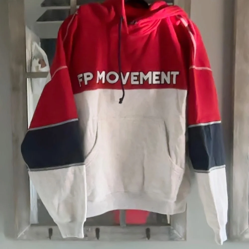 NWT FP MOVEMENT COLORBLOCK LOGO HOODIE - Picture 14 of 16